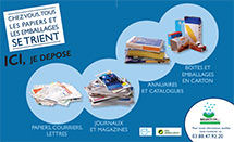 affiche conteneur papier
