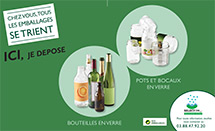 affiche conteneur verre