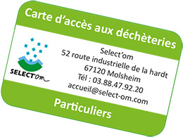 Carte déchèterie