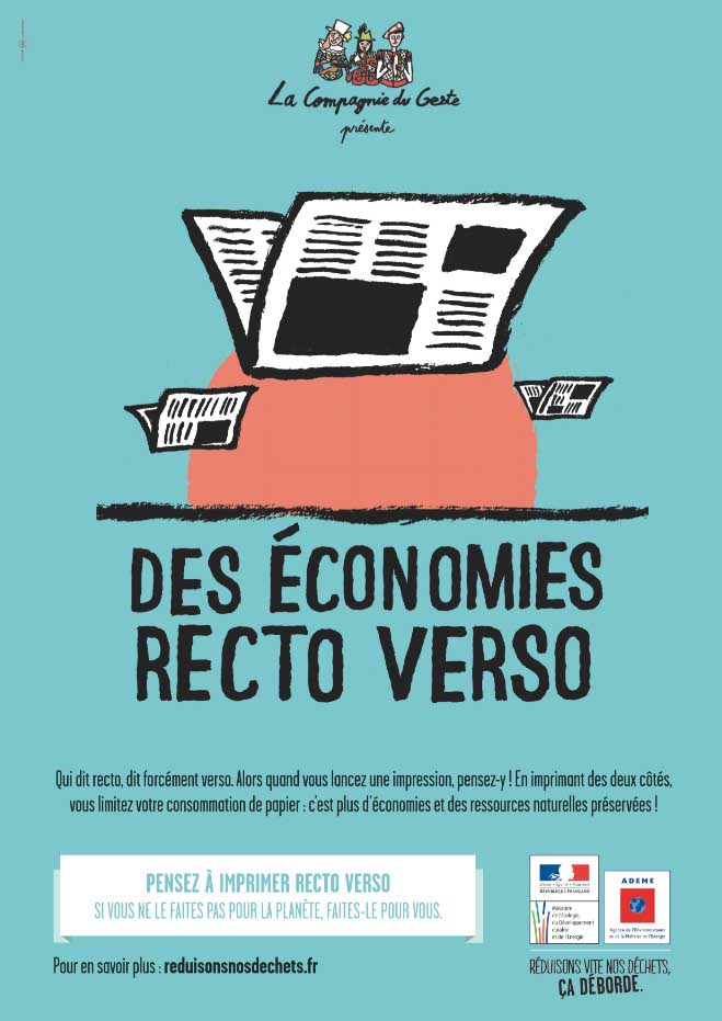 affiche sur la réduction des déchets