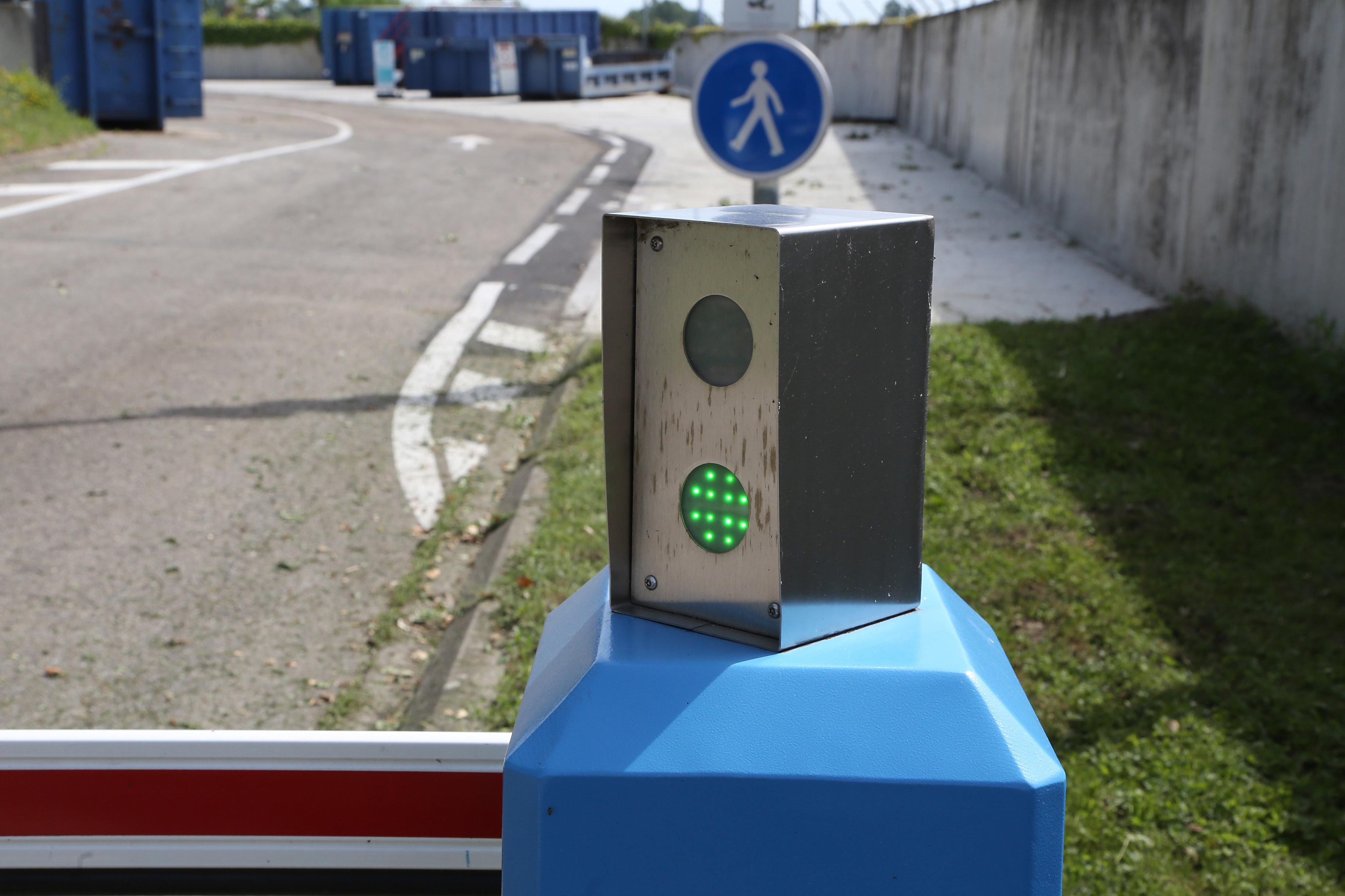 barrière d'accès en déchetterie