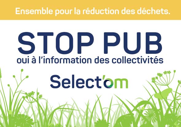 autocollant stop pub du Select'om